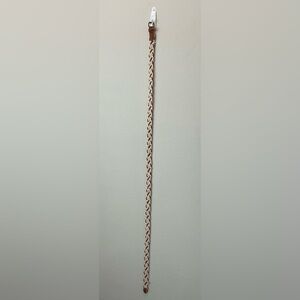 Braided Khaki and Brown Belt